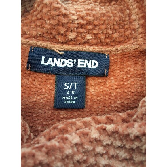 Lands End Womens Chenille Cowl Neck Sweater Dark Pink Size S/T Cozycore - Picture 5 of 7